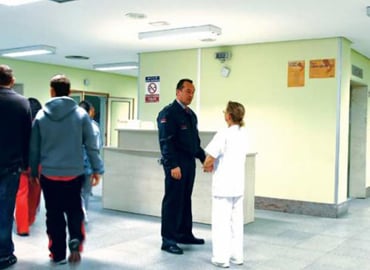 Seguridad privada en un hospital